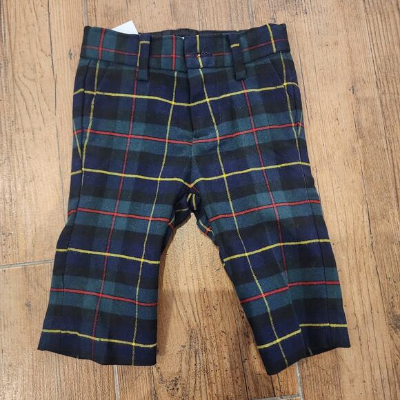 New Janie and jack blue plaid pants Size 2T - Picture 3 of 6